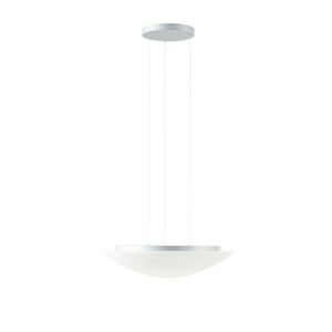 OSMONT AUR67443 AURA LE9 závěsné skleněné svítidlo stříbrná / bílá IP40 3000 K 48W LED obraz