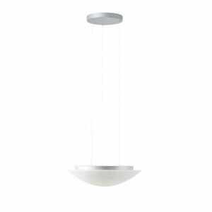 OSMONT AUR71383 AURA LE5 závěsné skleněné svítidlo stříbrná / bílá IP40 3000/4000 K 24W LED obraz