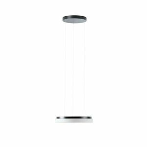 OSMONT CAR66372 CARINA LE1 závěsné skleněné svítidlo černá / bílá IP40 3000 K 25W LED obraz