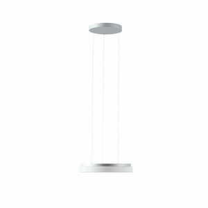 OSMONT CAR66374 CARINA LE1 závěsné skleněné svítidlo stříbrná / bílá IP40 3000 K 25W LED obraz