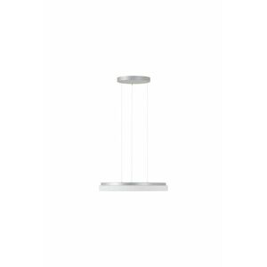 OSMONT CAR66886 CARINA LE2 závěsné skleněné svítidlo stříbrná / bílá IP40 4000 K 46W LED obraz