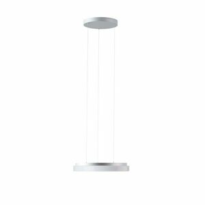 OSMONT COR72804 CORVUS LE1 závěsné plastové svítidlo stříbrná / bílá IP40 4000 K 25W LED obraz