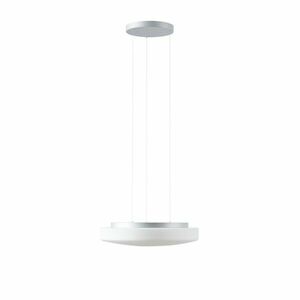 OSMONT EDN71391 EDNA LE5 závěsné skleněné svítidlo stříbrná / bílá IP40 3000/4000 K 24W LED obraz