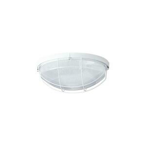 OSMONT ELE50039 ELEKTRA 5 stropní/nástěnné průmyslové plastové svítidlo bílá / čirá IP65 2x25W E27 obraz