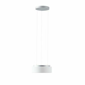 OSMONT ERI67381 ERIS LE2 závěsné skleněné svítidlo stříbrná / bílá IP40 3000 K 18W LED obraz