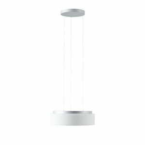 OSMONT ERI71345 ERIS LE3 závěsné skleněné svítidlo stříbrná / bílá IP40 3000/4000 K 34W LED obraz