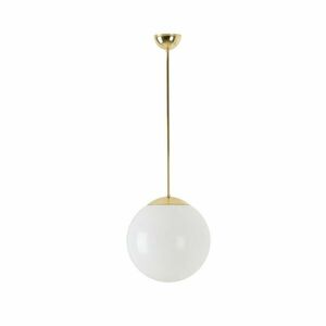 OSMONT ISI63372 ISIS P2 PM závěsné plastové svítidlo mosaz leštěná / bílá IP40 3000 K 20W LED obraz