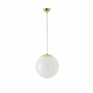 OSMONT ISI64799 ISIS S2 PM závěsné plastové svítidlo mosaz leštěná / bílá IP40 4000 K 20W LED obraz