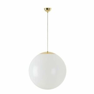 OSMONT ISI64826 ISIS S4 PM závěsné plastové svítidlo mosaz leštěná / bílá IP40 4000 K 41W LED obraz