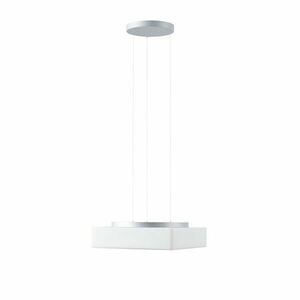 OSMONT LIN67459 LINA LE7 závěsné skleněné svítidlo stříbrná / bílá IP40 3000 K 34W LED obraz