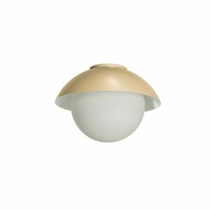 OSMONT LUK40003 LUKIDA 2 stropní/nástěnné skleněné svítidlo Golden Beach / bílá IP65 25W E27 obraz