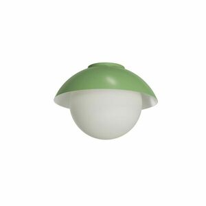 OSMONT LUK40004 LUKIDA 2 stropní/nástěnné skleněné svítidlo olivová / bílá IP65 25W E27 obraz