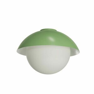OSMONT LUK40010 LUKIDA 3 stropní/nástěnné skleněné svítidlo olivová / bílá IP65 40W E27 obraz