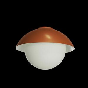 OSMONT LUK60022 LUKIDA 3 stropní/nástěnné skleněné svítidlo terakota / bílá IP65 3000 K 27W LED obraz
