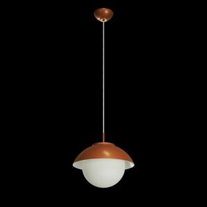 OSMONT LUK60034 LUKIDA ST2 závěsné skleněné svítidlo terakota / bílá IP40 3000 K 20W LED obraz