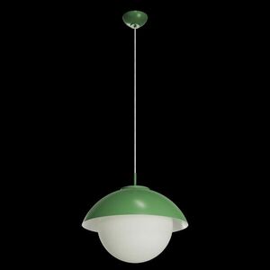 OSMONT LUK60544 LUKIDA ST3 závěsné skleněné svítidlo zelená / bílá IP40 4000 K 27W LED obraz