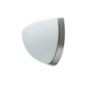 OSMONT NEL59952 NELA DL1 nástěnné skleněné svítidlo nerez broušená / bílá IP43 4000 K 7W LED obraz