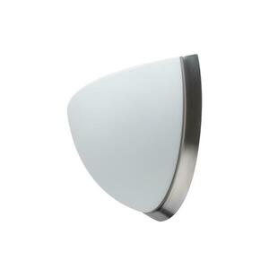 OSMONT NEL59957 NELA DL2 nástěnné skleněné svítidlo nerez broušená / bílá IP43 4000 K 13W LED obraz