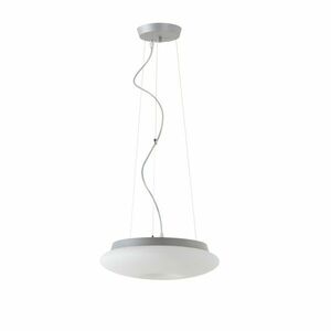 OSMONT SAT60950 SATURN L1 závěsné skleněné svítidlo stříbrná / bílá IP20 4000 K 16W LED obraz