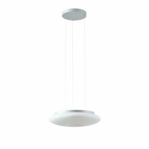 OSMONT SAT67429 SATURN LE2 závěsné skleněné svítidlo stříbrná / bílá IP20 3000 K 31W LED obraz