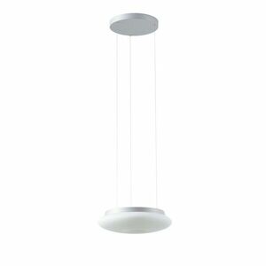 OSMONT SAT67927 SATURN LE1 závěsné skleněné svítidlo stříbrná / bílá IP20 4000 K 16W LED obraz