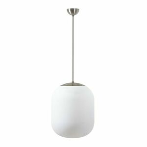 OSMONT TAN58148 TANIA P2 závěsné skleněné svítidlo nerez broušená / bílá IP40 40W E27 obraz