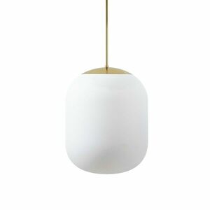 OSMONT TAN62314 TANIA P2 HP závěsné skleněné svítidlo mosaz leštěná / bílá IP40 3000 K 59W LED obraz