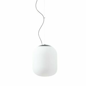 OSMONT TAN62344 TANIA L1 HP závěsné skleněné svítidlo černá / bílá IP40 3000 K 52W LED obraz