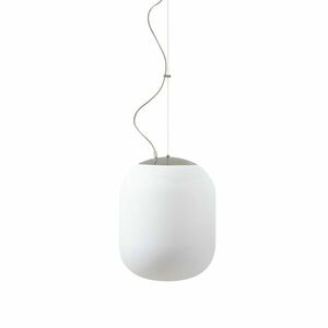 OSMONT TAN62852 TANIA L1 HP závěsné skleněné svítidlo nerez leštěná / bílá IP40 4000 K 52W LED obraz