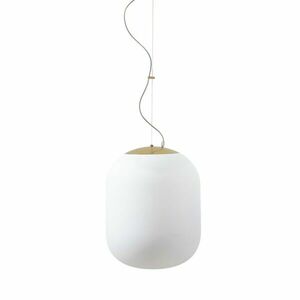 OSMONT TAN62868 TANIA L2 HP závěsné skleněné svítidlo mosaz leštěná / bílá IP40 4000 K 59W LED obraz