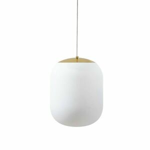 OSMONT TAN62884 TANIA S1 HP závěsné skleněné svítidlo mosaz leštěná / bílá IP40 4000 K 52W LED obraz