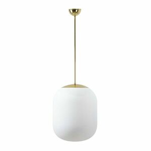 OSMONT TAN66474 TANIA P2 závěsné skleněné svítidlo mosaz leštěná / bílá IP40 3000 K 41W LED obraz