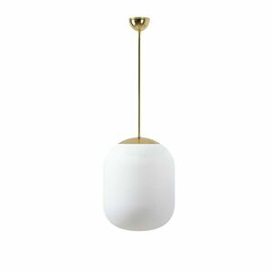OSMONT TAN66913 TANIA P1 závěsné skleněné svítidlo mosaz leštěná / bílá IP40 4000 K 27W LED obraz