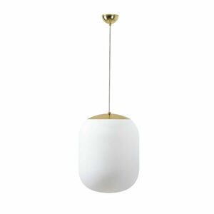 OSMONT TAN67354 TANIA S1 závěsné skleněné svítidlo mosaz leštěná / bílá IP40 3000 K 27W LED obraz