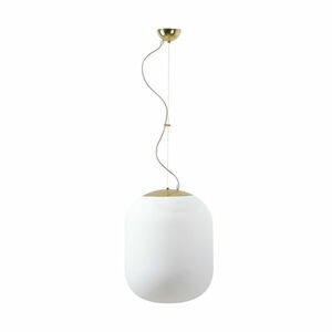 OSMONT TAN67808 TANIA L1 závěsné skleněné svítidlo mosaz leštěná / bílá IP40 4000 K 27W LED obraz