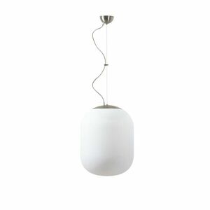 OSMONT TAN67816 TANIA L1 závěsné skleněné svítidlo nerez broušená / bílá IP40 4000 K 27W LED obraz