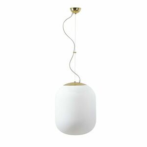OSMONT TAN67834 TANIA L2 závěsné skleněné svítidlo mosaz leštěná / bílá IP40 4000 K 41W LED DALI obraz