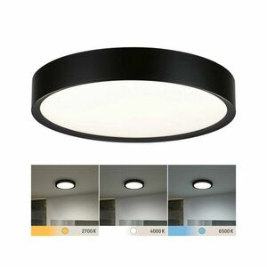 PAULMANN Selection Bathroom LED stropní svítidlo Tega IP44 CCT 230V 22, 5W černá mat obraz