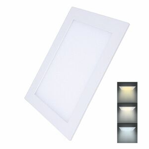 Solight LED mini panel CCT, podhledový, 24W, 1800lm, 3000K, 4000K, 6000K, čtvercový WD145 obraz