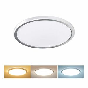 Solight LED osvětlení Acate s ochranou proti vlhkosti, IP54, 24W, 2160lm, 3CCT, 30cm, stříbrná WO826 obraz