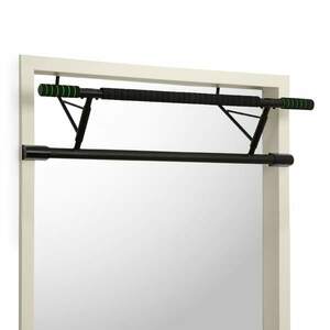 KLARFIT In-door, hrazda na shyby, závěsná, do 130 kg, EVA pads, ocel, černá obraz