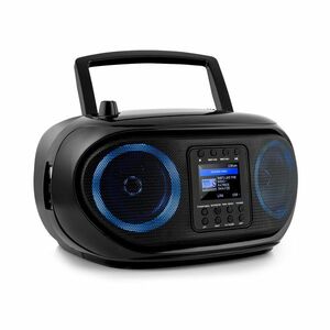 Auna Roadie Smart, boombox, internetové rádio, DAB/DAB+, FM, CD přehrávač, LED, WiFi, bluetooth obraz