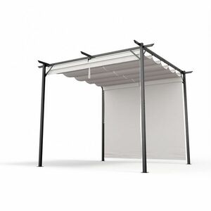 Blumfeldt Pantheon Wall Pergola, nástěnná pergola, 3 x 3 m, práškově lakovaná ocel, odolná vůči povětrnostním vlivům obraz