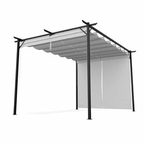 Blumfeldt Pantheon Robust, pergola, 3 x 4 m, s bočními roletami, práškově lakovaná ocel odolná vůči povětrnostním vlivům obraz