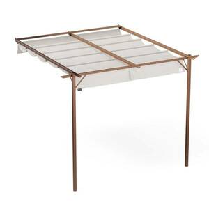 Blumfeldt Pantheon Wall Pergola, nástěnná pergola, 3 x 3 m, práškově lakovaná ocel, odolná proti povětrnostním vlivům obraz