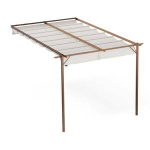 Blumfeldt Pantheon Wall Pergola, nástěnná pergola, 3 x 4 m, práškově lakovná ocel, odolná vůči povětrnostním vlivům obraz