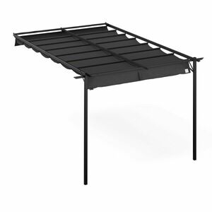 Blumfeldt Pantheon Wall Pergola, nástěnná pergola, 3 x 4 m, práškově lakovná ocel, odolná vůči povětrnostním vlivům obraz