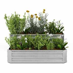 Blumfeldt High Grow vyvýšený záhon, 2 úrovně, odolný vůči povětrnostním vlivům, odolný vůči korozi, robustní, 405 L obraz