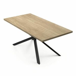 Blumfeldt Bearsdon jídelní set, stolová deska a kovové nohy stolu, industriální styl, stabilní, moderní obraz