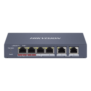 Hikvision DS-3E1106HP-EI 4 Port Fast Ethernet Smart POE DS-3E1106HP-EI obraz
